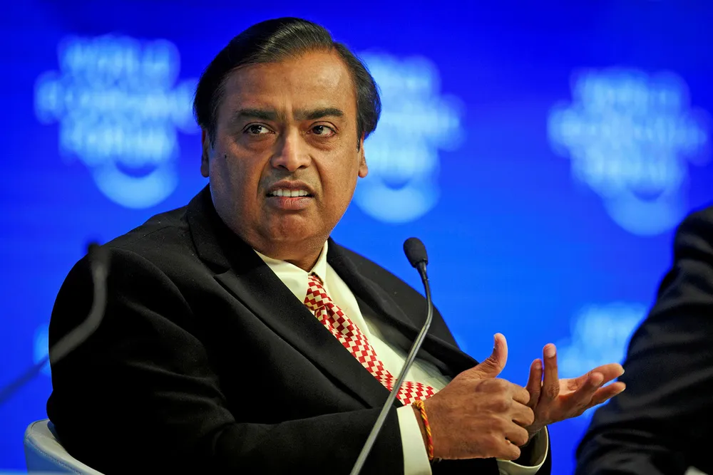 Reliance managing director: Mukesh Ambani