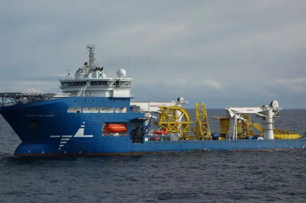 Under way: North Sea Giant