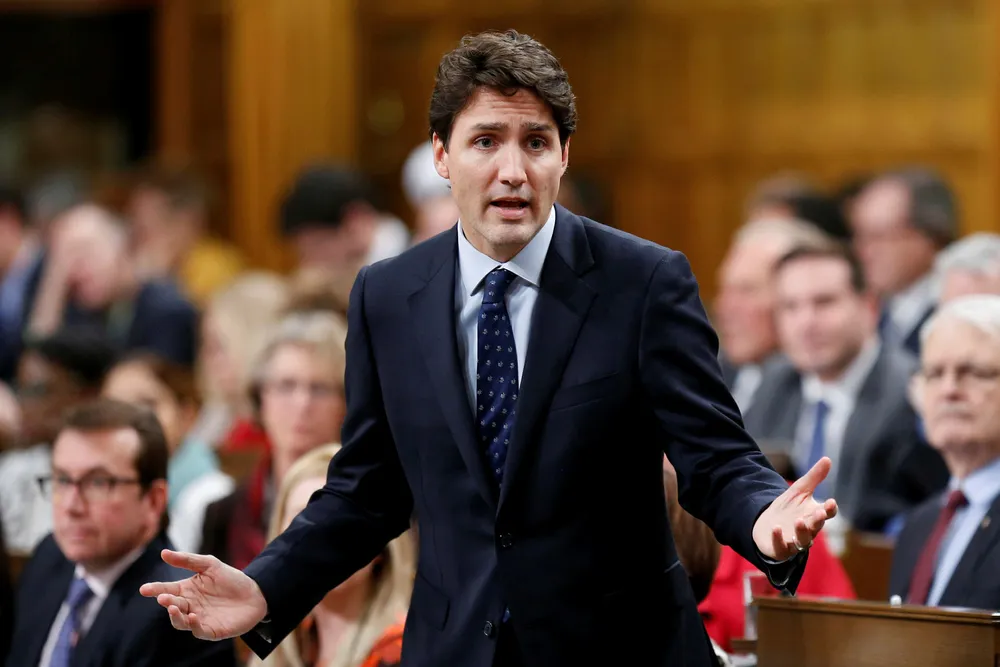 Canadas statminister Justin Trudeau skal møte USAs president Donald Trump for første gang. Foto: CHRIS WATTIE