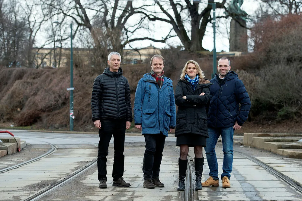 For første gang på lenge mener to av fem at renten skal opp. Fra venstre: Steinar Holden, Knut Røed, Hilde Bjørnland og Ragnar Torvik. Kari Due-Andresen er ikke med på bildet.