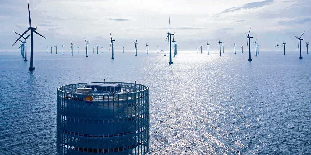 Sweden's Lillgrund offshore wind farm, operated by Vattenfall