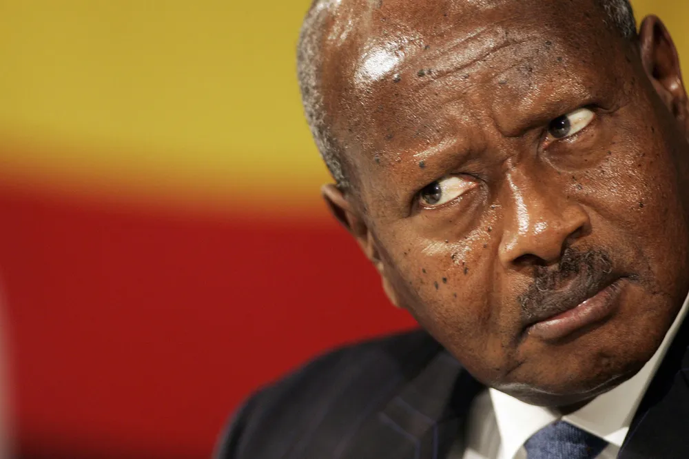 Laying down the law: Uganda's President Yoweri Museveni