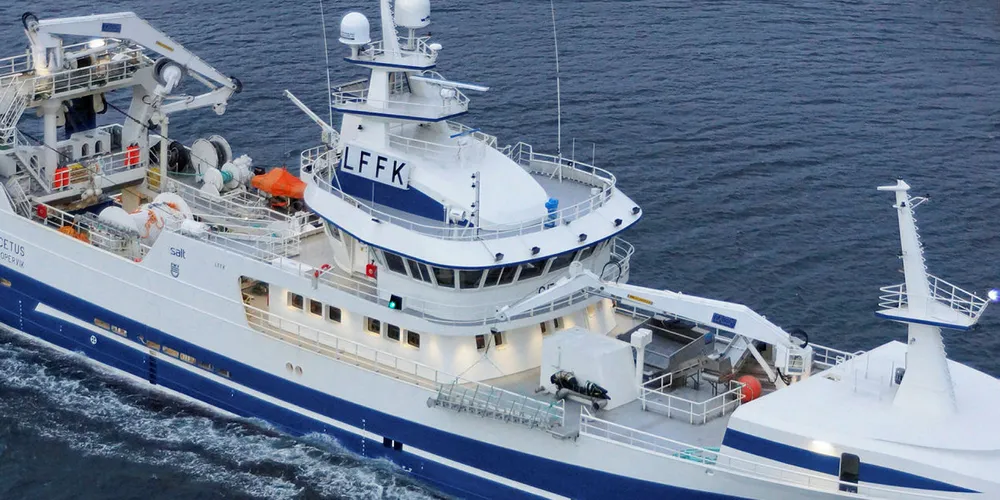 STORE VERDIER: «Cetus» eies av rederiet Cetus AS, hjemmehørende i Kopervik, Karmøy. Denne båten har sammen med «Vikingbank», som eies av samme rederi, trålt fisk for enorme verdier den siste tiden.