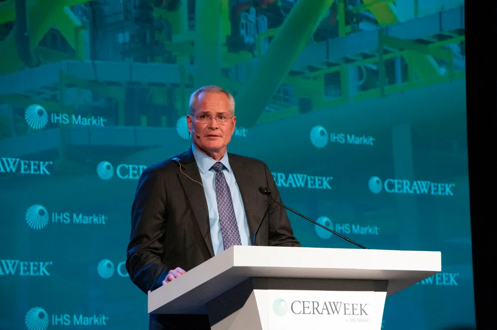 Mozambique deal: for ExxonMobil, led by chief executive Darren Woods