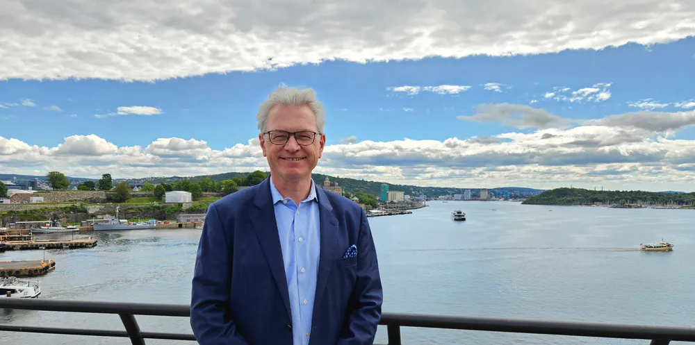 Ole Hjertaker, chief executive SFL Corp, at his office in Oslo.