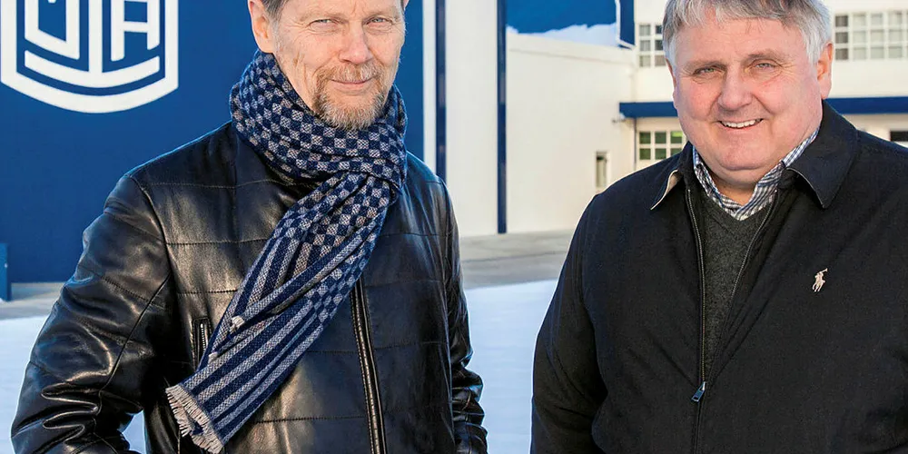 EIERSKIFTE: De to største eierne i Samherji administrerende direktør Thorstein Mar Baldvinsson og administrerende direktør for skipsoperasjoner Kristjan Vilhelmsson, overlater eierandelene sine til neste generasjon.