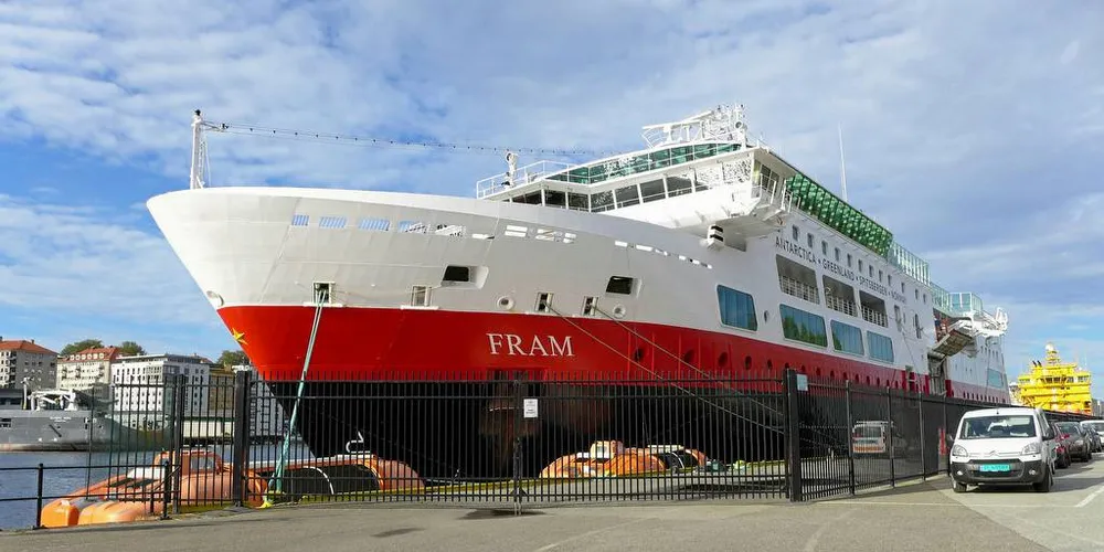 Hurtigruten "Fram"Foto: OLE ERIK KLOKEIDE