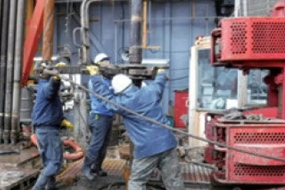 Workers from Japex: at a field in Japan