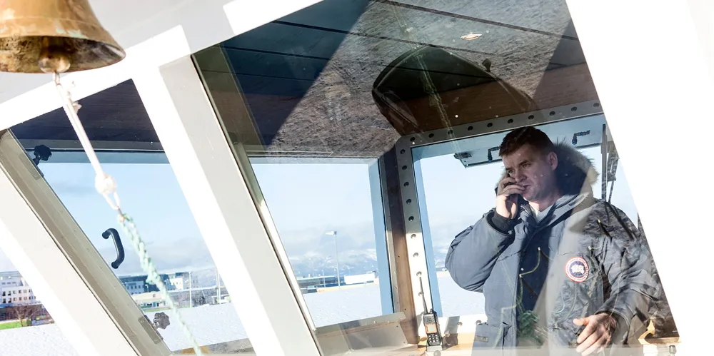 Reder og teknisk sjef Ivar Ulvan, i Egil Ulvan Rederi. Bildet fra en tidligere anledning.