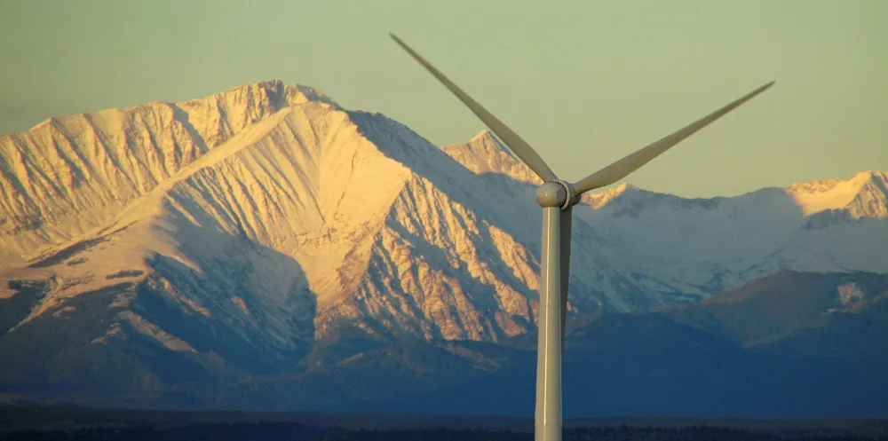 Goldwind's 20MW Musselshell wind farm, in Montana, which has been sold to Potentia Renewables