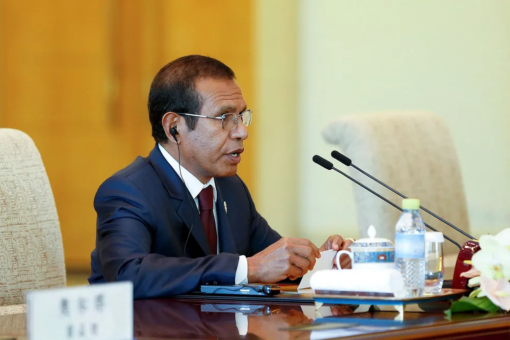 Launching round: Timor-Leste Prime Minister Taur Matan Ruak