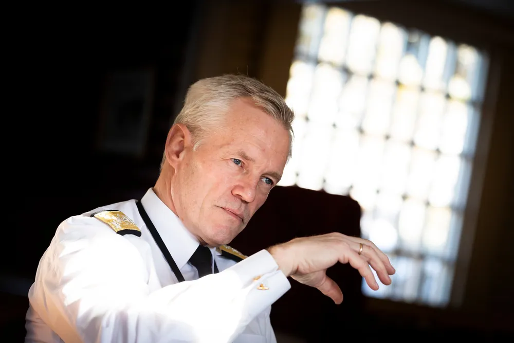 Sjef for etteretningstjenesten, viseadmiral Nils Andreas Stensønes, har lagt frem årets trusselvurdering.