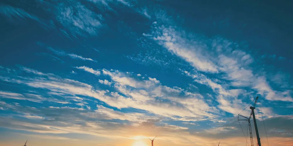 Fortum’s 35MW Ulyanovsk project, the only commercial-scale wind farm in Russia, pictured while under construction.