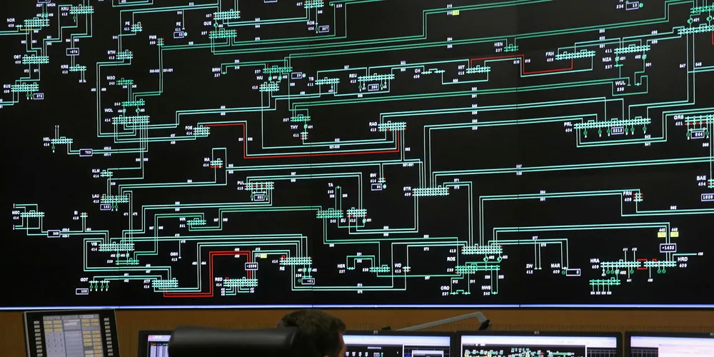 control center of German grid operator 50 Hertz