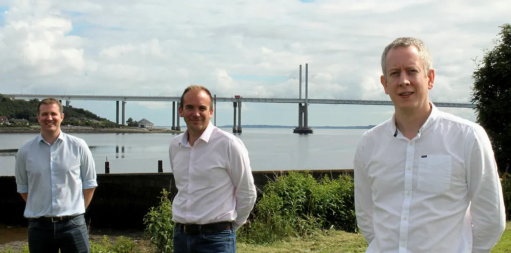 Right to left, Robert Foster (Group Finance Director), Jamie Young (Group Sales Director), Stephen Offord (Group Production Director).