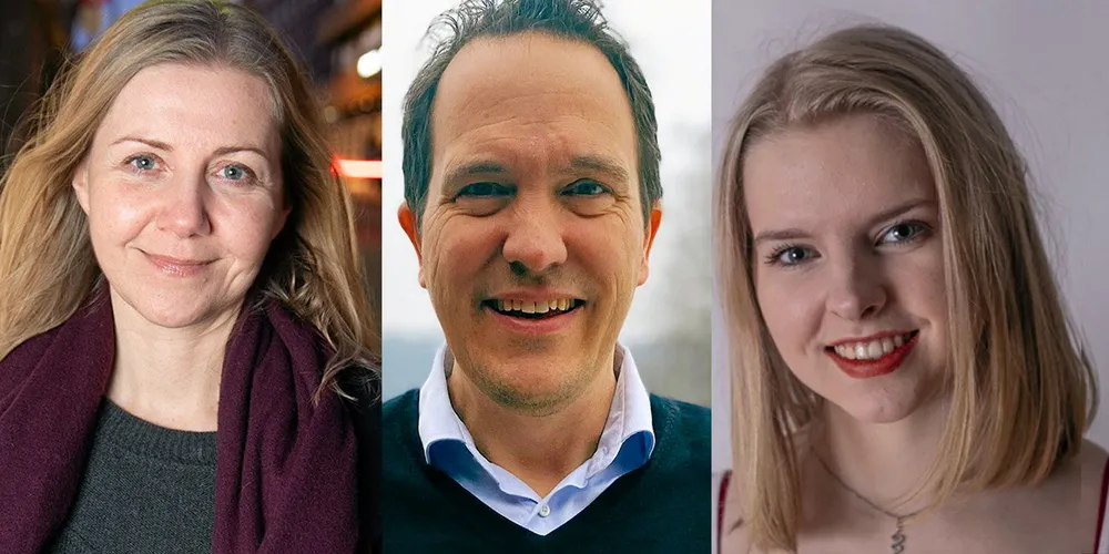 Jannicke Nilsen (t.v.), Magnus Lingjærde og Bjørg Davidsen er alle på vei inn i Europowers redaksjon de neste ukene.