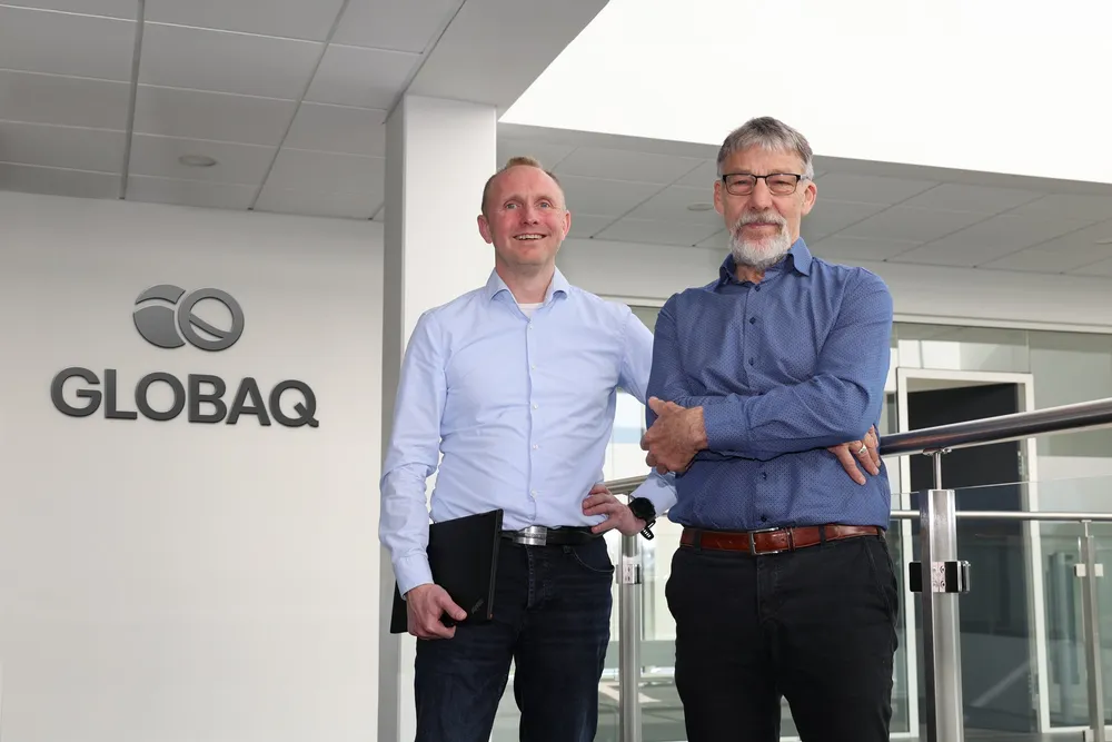 Globaq Solutions COO Kristoffer Lund (left) and founder and CEO Christian Sorensen (right).