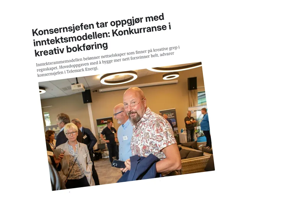– Konsernsjefen i Telemark Energi har rett – inntektsrammemodellen har store utfordringer