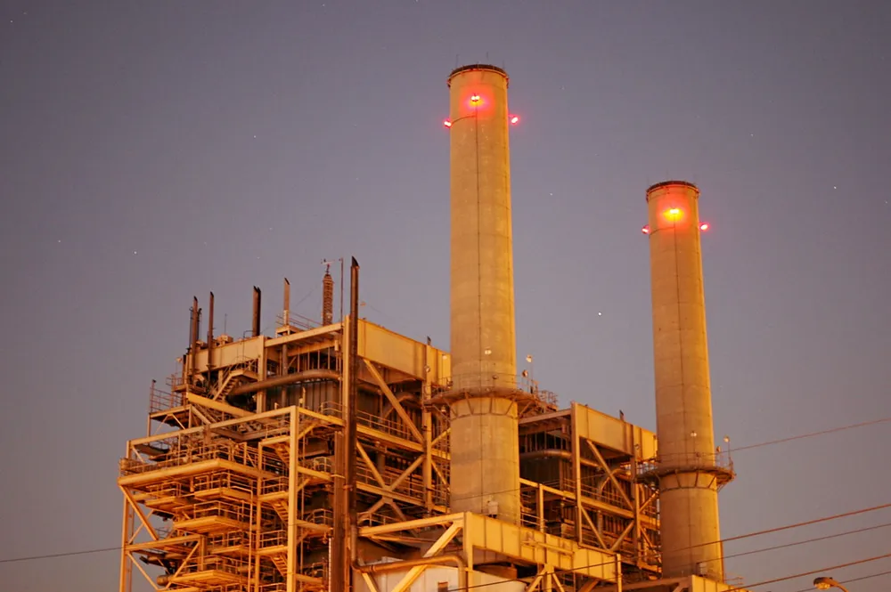 A small gas-fired power plant in California.