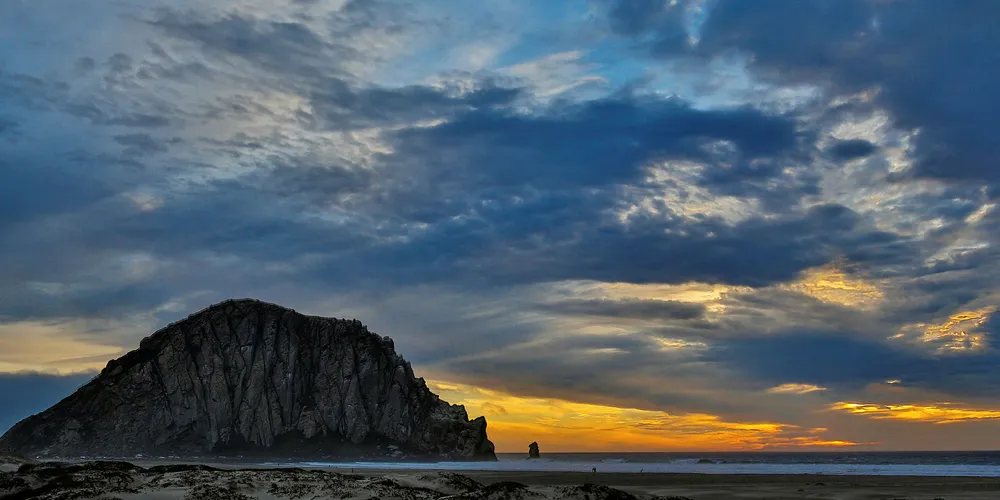 The view out to sea from Morro Bay, California.