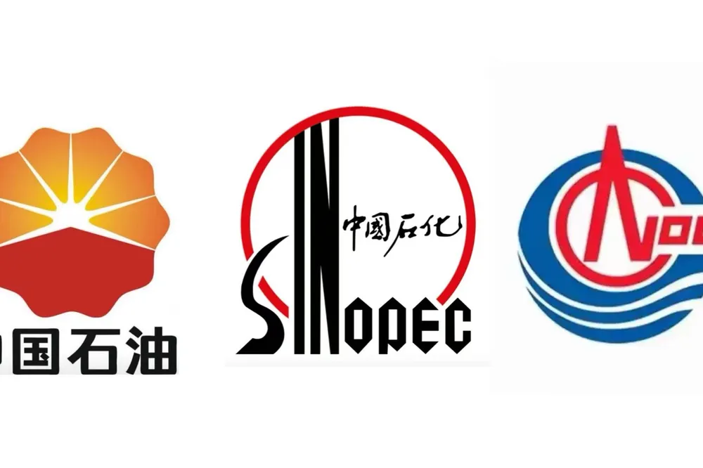 PetroChina, Sinopec and CNOOC logos.