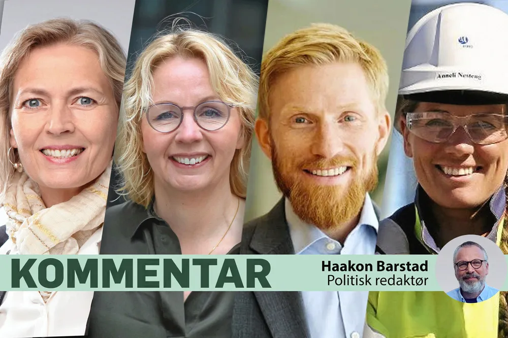 Gode kandidater til stillingen som Fornybar Norge-sjef: Kristin Lind (Fornybar Norge), Kristin Lian (Hafslund), Bendik Solum Whist (Hovedorganisasjonen Virke) og Anneli Nesteng (Statkraft).