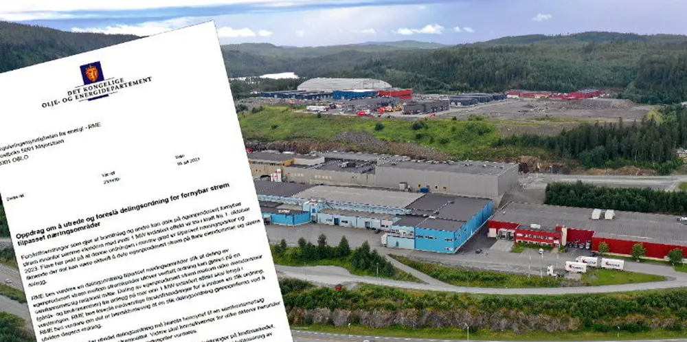 Olje- og energidepartementet har bedt Reguleringsmyndigheten for energi (RME) om å foreslå en delingsordning for lokalprodusert strøm for næringsområder. RME har tidligere frarådet et av nøkkelgrepene de nå skal utrede.