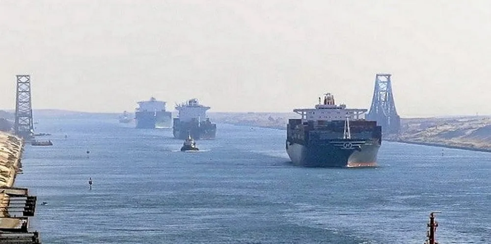 Traffic in the Suez Canal is down 70% this year.
