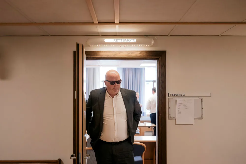 Tore Ivar Slettemoen tapte kampen om en tredjedel av aksjene i Norges største private vindkraftutbygger, Norsk Vind Energi, i Gulating lagmannsrett. Her er han fotografert under en pause under første runde av saken i Stavanger tingrett.