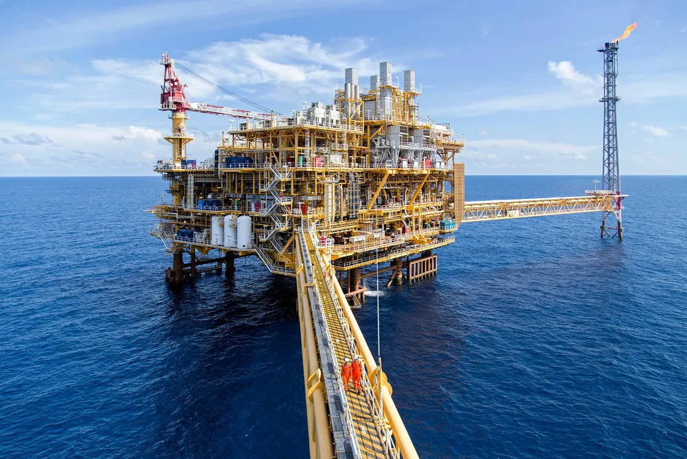 The PTTEP-operated Bongkot gas field in the Gulf of Thailand, offshore Thailand.