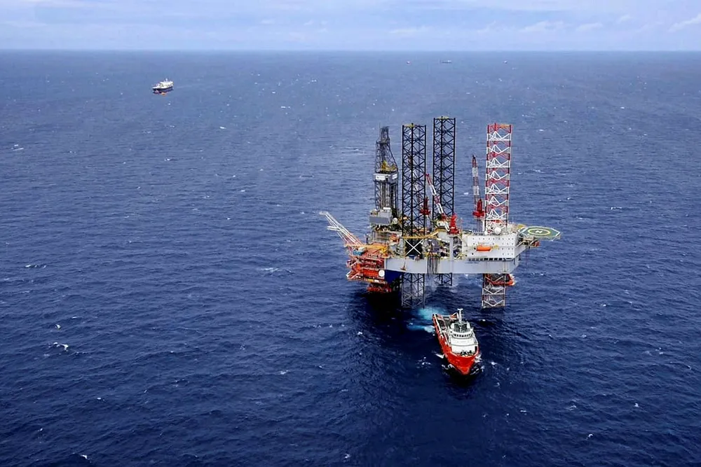 Previous drilling activity: at the Manora field in the Gulf of Thailand