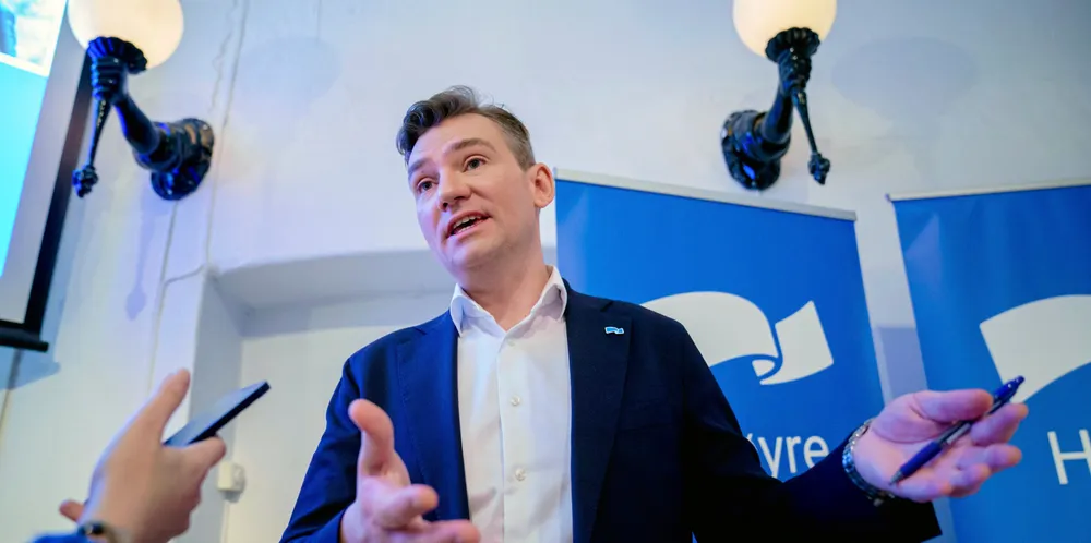 Høyres nestleder Henrik Asheim la i dag frem Høyres alternative statsbudsjett.