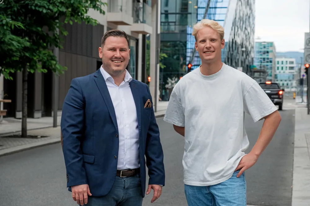 Administrerende direktør i Skandia Greenpower Tommie Rudi (venstre) og Motkraft-gründer Bjørn Spieler (høyre).