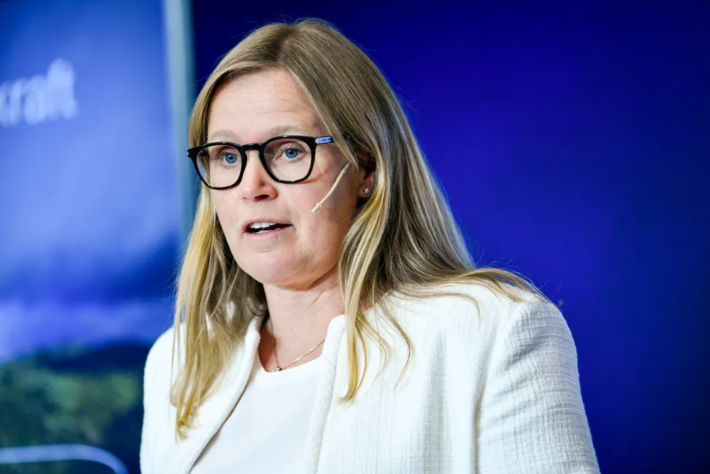Statkraft-sjef Birgitte Ringstad Vartdal leder Europas største fornybarselskap. Nå er hun urolig. Her er Vartdal avbildet under en tidligere anledning.
