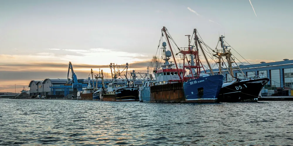 . UK fishing boats.
