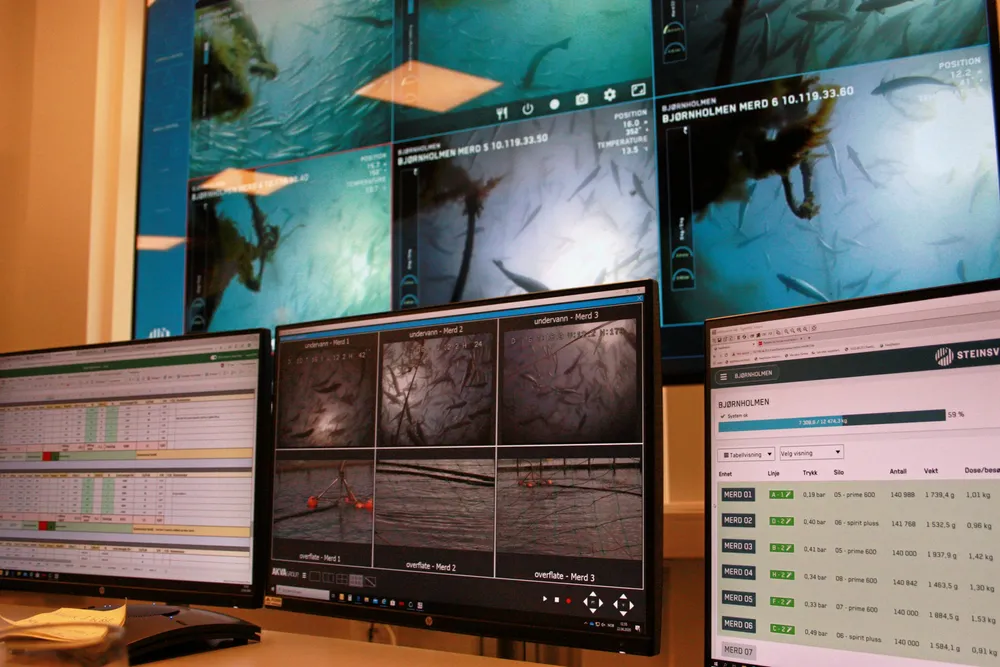 Mattilsynet har gjennomført systemrevisjon hos Erko Seafood. Her illustrert fra deres foringsstudio i Bergen.