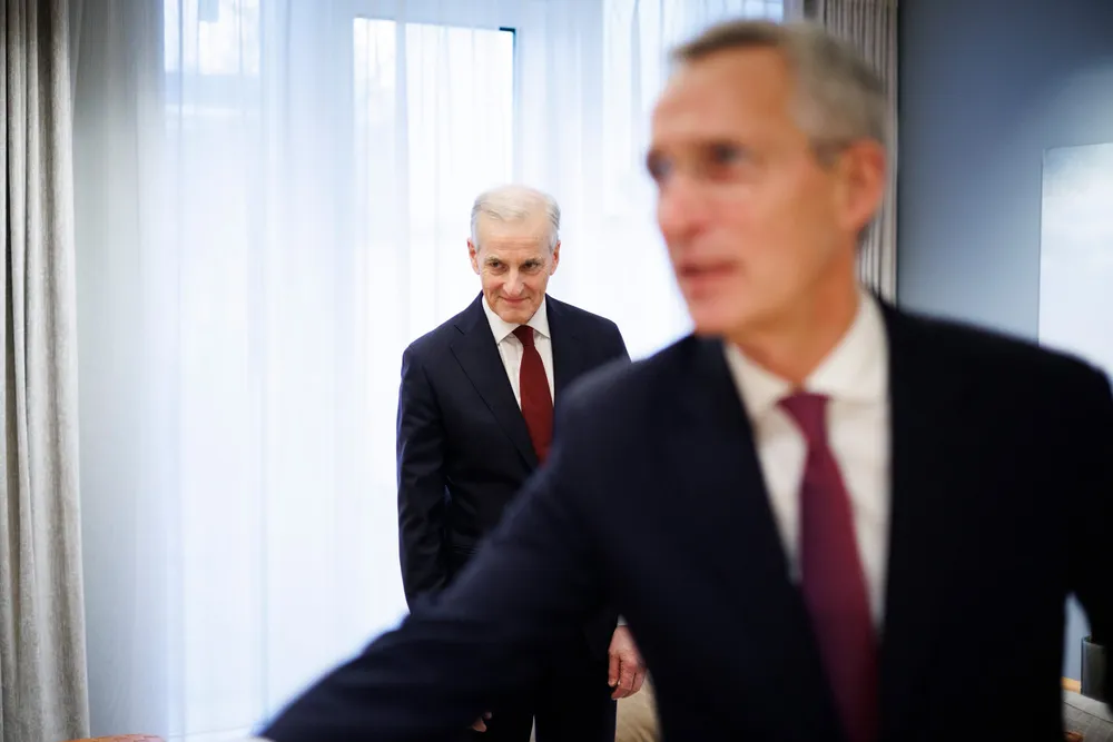 Statsminister Jonas Gahr Støre (Ap) og finansminister Jens Stoltenberg (Ap).