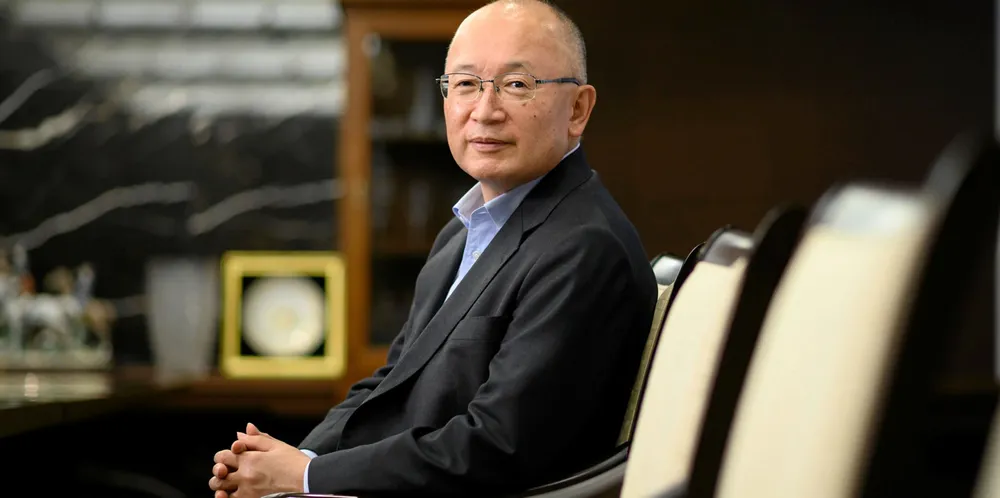 Takeshi Hashimoto is president and chief executive officer of Mitsui OSK Lines.