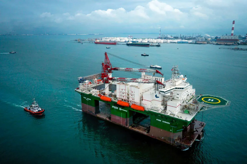 New tender: the PACC Offshore semi-submersible flotel Posh Xanadu is one of six units currently working for Petrobras offshore Brazil