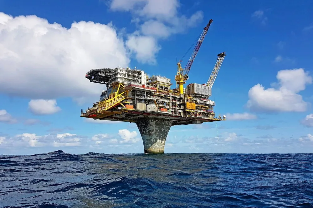 The Draugen platform.