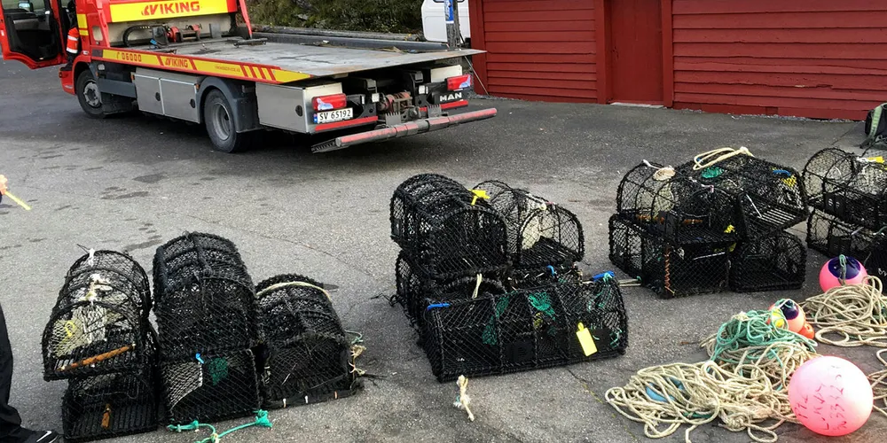TATT: Fiskeridirektoratet beslaglegger en rekke ruser og teiner i løpet av sommeren.