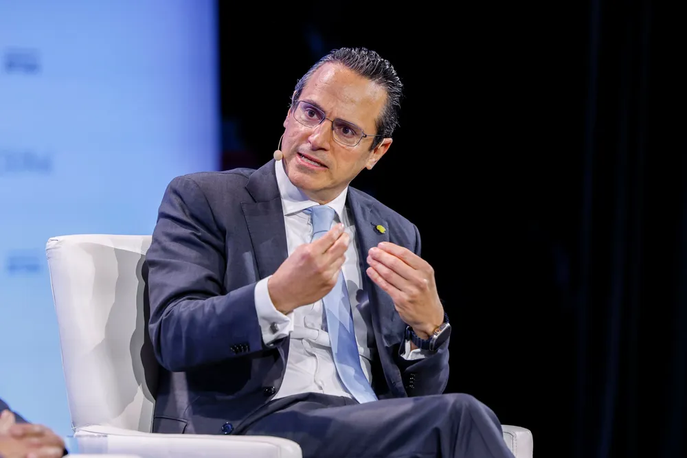 Shell chief executive Wael Sawan speaks during a session at the CERAWeek by S&P Global energy conference in Houston, Texas, US on Monday, 10 March 2025.