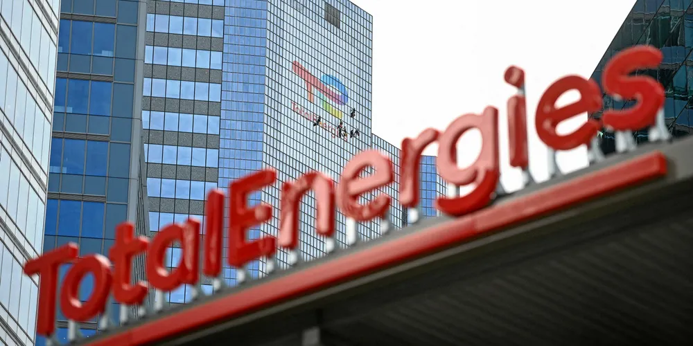 The new TotalEnergies logo.