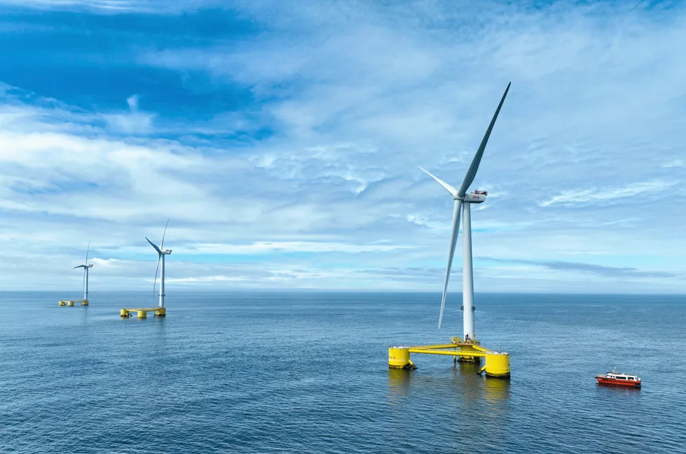 Principle Power's floating wind turbines.