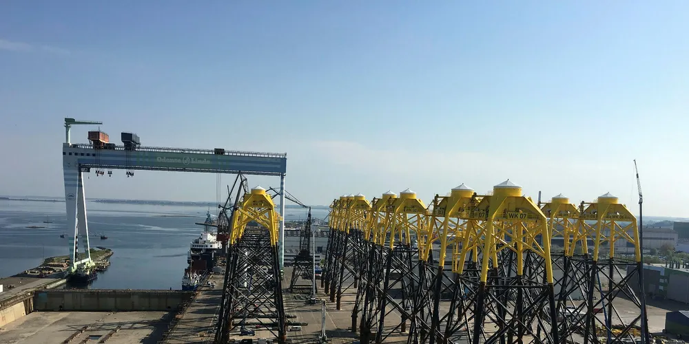 Navantia previously supplied the jackets for the Wikinger project. Pic: Navantia