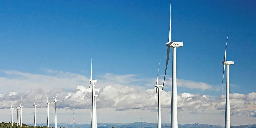 Acciona turbines in Spain.