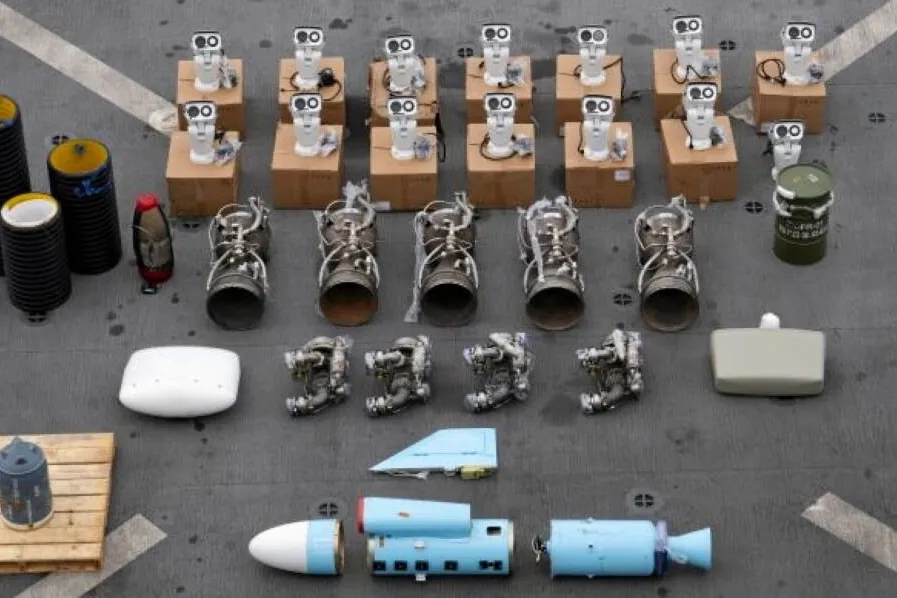 US authorities seized weapons components found on the dhow Yunus in January.