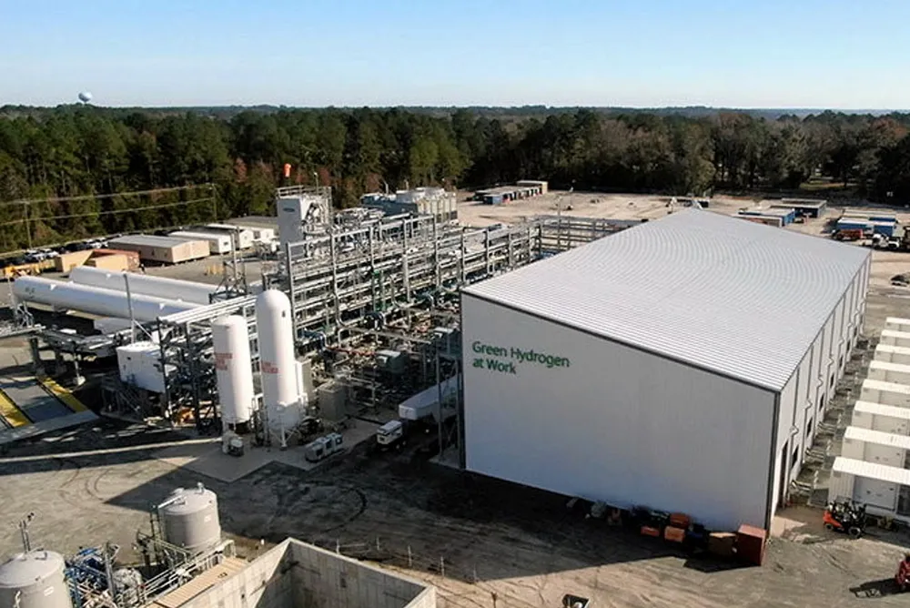 Plug Power's 40MW liquid green hydrogen plant in Woodbine, Georgia. The US company is claiming investment tax credits on the liquefaction and storage equipment at this facility.