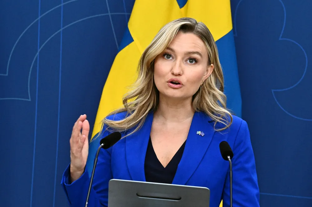 Sverige energiminister Ebba Busch sier nei til ny kabel til Tyskland, fordi det tyske markedet ikke fungerer.