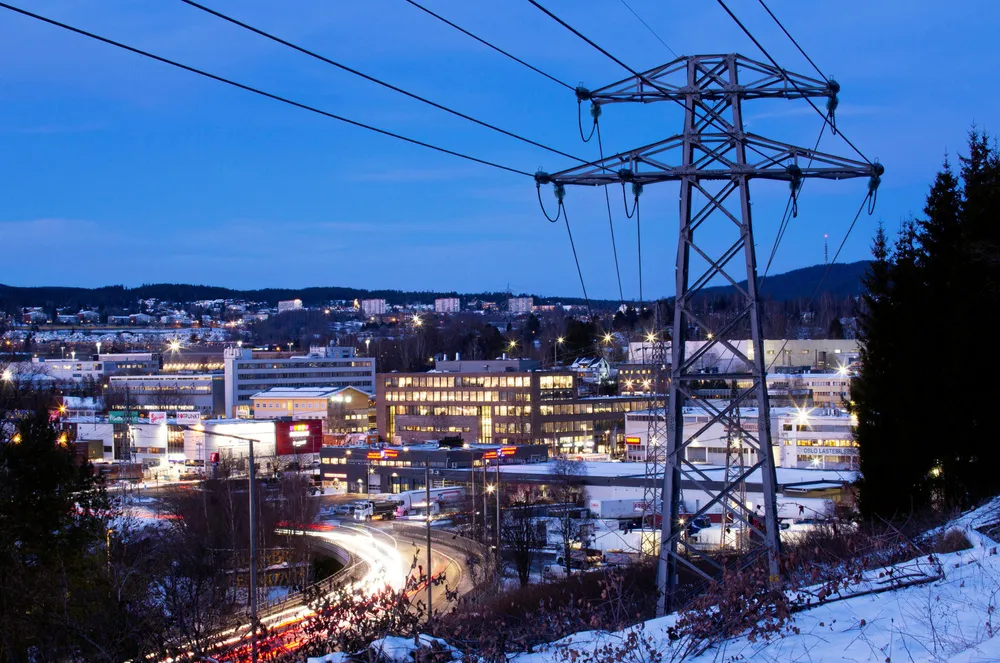 Trafikkbilde på Alnabru i Oslo.